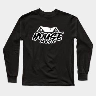 HOUSE MUSIC  - Roof logo Long Sleeve T-Shirt